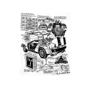 Camiseta De Volta para o Futuro - Rascunho